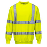 Sweatshirt B303, hi-vis, yellow 5XL, PORTWEST