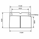 Piduriklotside komplekt JCB 15/920118, 15/920395, 477/01006, Bepco