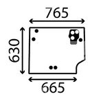 Rear glass MANITOU MT/MLT, Bepco