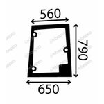 Küljeklaas, avatav, parem toonitud, Bepco