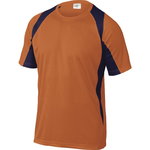 T-krekls Bali, poliestera, oranžs/zils, 2XL, Delta Plus