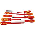 Screwdriver set VDE, 9 pcs, SL/PH, Brilliant Tools