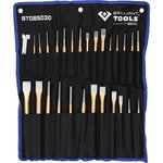 Chisel and punch set, 28 pcs, Brilliant Tools