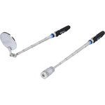 Telescopic mirror D52mm and magnet 2kg set, lenght 620mm, Brilliant Tools
