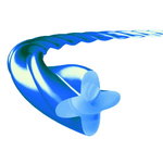 Valas trimeriui 2,65mm x 36m "Silent Spiral", Echo