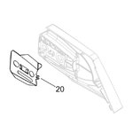 Plate, sprocket guard, Echo