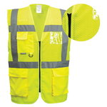 Traffic vest yellow with pockets and zipper XXL, OTHER