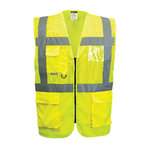 Traffic vest yellow with pockets and zipper 4XL, OTHER