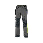 Trousers Naos hanging pockets, stretch, grey/yellow 56, KTR