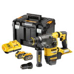 Cordless hammer drill DCH334X2, SDS+, Flexvolt + 13 mm chuck, DeWalt