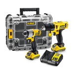 10,8V Combo DCK211D2T: drill + impact driver, 2,0Ah, DeWalt