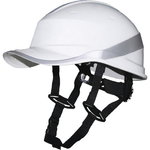 Protective helmet, Baseball, 1000 VAC/1500 VDC, white DIAMOND V UP, Delta Plus