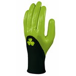 Gloves polyester, nitrile coating, green 7, Delta Plus