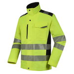 Hi-vis jaka Uranus DS135G, CL2, dzeltena/melna, XL, Pesso