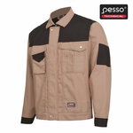 Workwear Jacket Canvas Dsbzn, sand/black S, Pesso