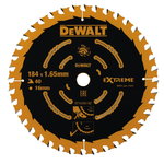 Saw blade for wood, MDF 184x1,65x16mm Z40 20°, DeWalt