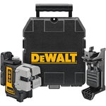 Cross line laser DW089K, 3 red lines, AA batteries, DeWalt