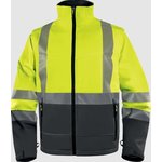Hi-vis softshell jaka/veste Fast 2in1, CL2/CL1, dzeltena, L, Delta Plus