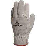 GREY COWHIDE GRAIN LEATHER PALM / SPLIT BACK GLOVE 10, Delta Plus