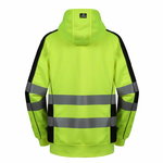 Hi. vis  hoodie, FL05, CL2, yellow 3XL, Pesso