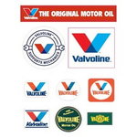  Vintage Flat Stickers B5, Valvoline
