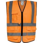 Hi-vis veste Gilpock, CL2, oranža, 2XL, Delta Plus