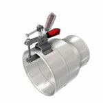 Large steel nozzle 250mm with grip for 200mm hoses, Worky