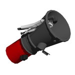 rubber round nozzle 100/160mm, Worky