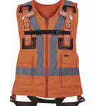 Fall arrester harness with hi-viz vest XL/XXL, Delta Plus