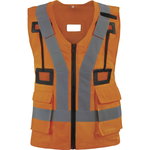 High vis vest HARVESGI CL1, orange STD, Delta Plus