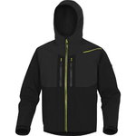 Softshell  hood Horten2, black/yellow L, Delta Plus