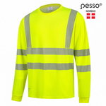Hi-vis T-shirt Hvm cotton long sleeves, yellow S, Pesso
