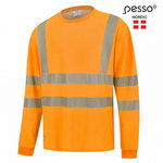 Hi-vis T-shirt Hvm cotton long sleeves, orange S, Pesso