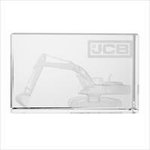 Rectangle Block Crystal - Excavator, JCB
