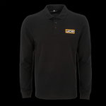 Long sleeved polo shirt, black, , size L, JCB