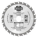 Sawblades for wood 10tk Contractor 190Z2a2b1ATB 19024M2/1,4x30mm Z24 a20, CMT