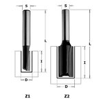 Frēzes asmens S=8mm, D=20mm, CMT