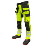 Trousers Hi-viz  Uranus Flexpro CL2 yellow C60, Pesso