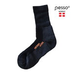 Merino wool thermal socks Komer, black,1 pair 39-41, Pesso