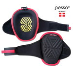 Kneepads KP10 , GEL + MEMORY foam, outside, black STD, Pesso