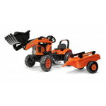 Pedal tractor KUBOTA M7171 + front loader + trailer, Kubota