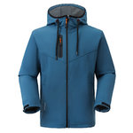 Softshell jaka Leo, ar kapuci, zils XL, Pesso