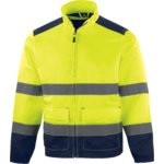 Working jacket M1VE2 hi-vis CL2, yellow/dark blue 2XL, Delta Plus