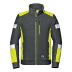 Fleece jacket COMFORT, anthracite grey/HV yellow M, Sir Safety System