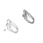 Handle set, rear HCR-161ES/171ES, Echo