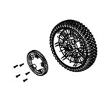 Wheel, rear asy DLM-5100SP, Echo
