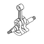 Crankshaft asy CS-280TES, Echo
