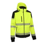 Hi-vis softshell jaka Palermo, dzeltena/melna, 5XL, Pesso