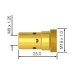 Kosketussuuttimen sovitin M8, Uniarc