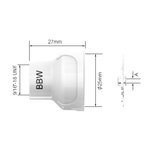 Keraaminen kaasusuutin BBW for 17/18/26, 9/20, d=25mm l=27mm, Uniarc